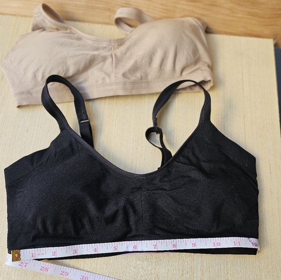 Felina Ladie's Side Smoothing Seamless Wire-Free Adjustable Bra Nude/Black - Picture 6 of 15